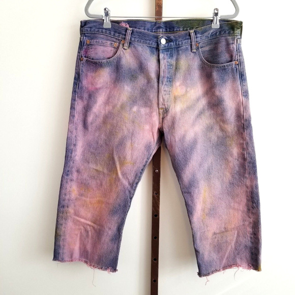 Levi's Other - 🌷SALE Levi's 501 Button Fly Tie Dye Crop Jeans